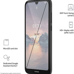 Teléfono inteligente Nokia 1.3 totalmente desbloqueado, 16GB (Negro)