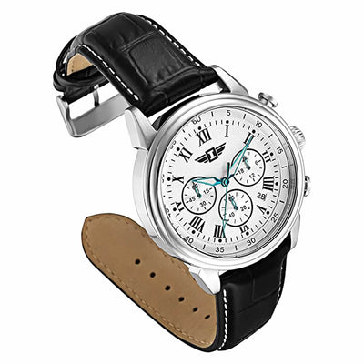 I By Invicta 90242-002 Reloj de Acero Inoxidable con Correa de Cuero Negra - Hombre