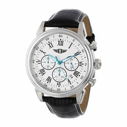 I By Invicta 90242-002 Reloj de Acero Inoxidable con Correa de Cuero Negra - Hombre