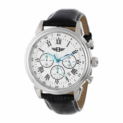 I By Invicta 90242-002 Reloj de Acero Inoxidable con Correa de Cuero Negra - Hombre