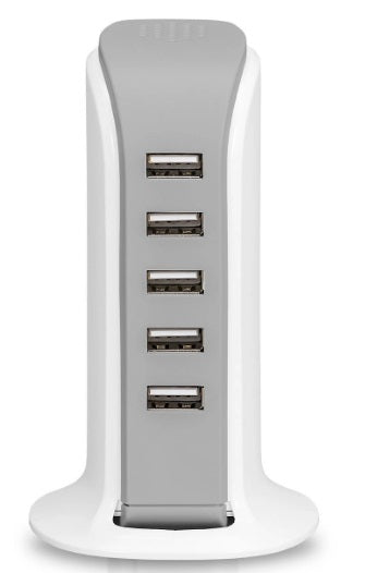 ARGOM Cargador USB Torre 6A 5P 110/220V