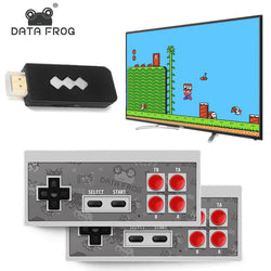Data Frog - Mini Consola 4K HDMI - 568 Juegos NES de 8 Bits - 2 Controles
